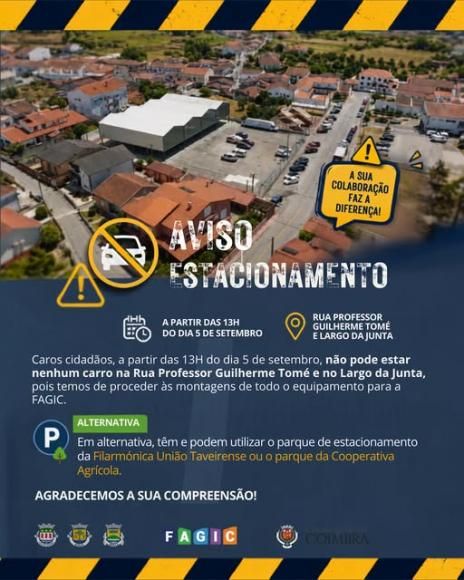 AVISO CONDICIONAMENTO ESTACIONAMENTO FAGIC